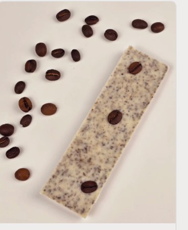 Mini-Tafel mit Kaffeebohnen