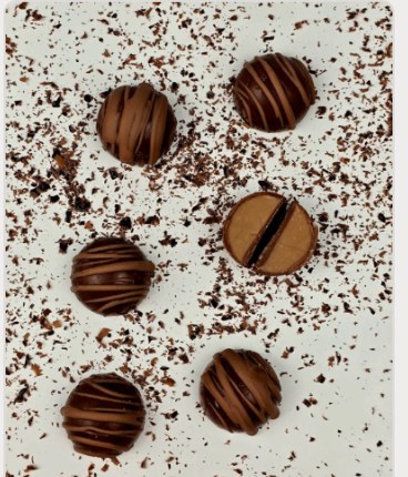 Schokoladen Halbkugel Praline