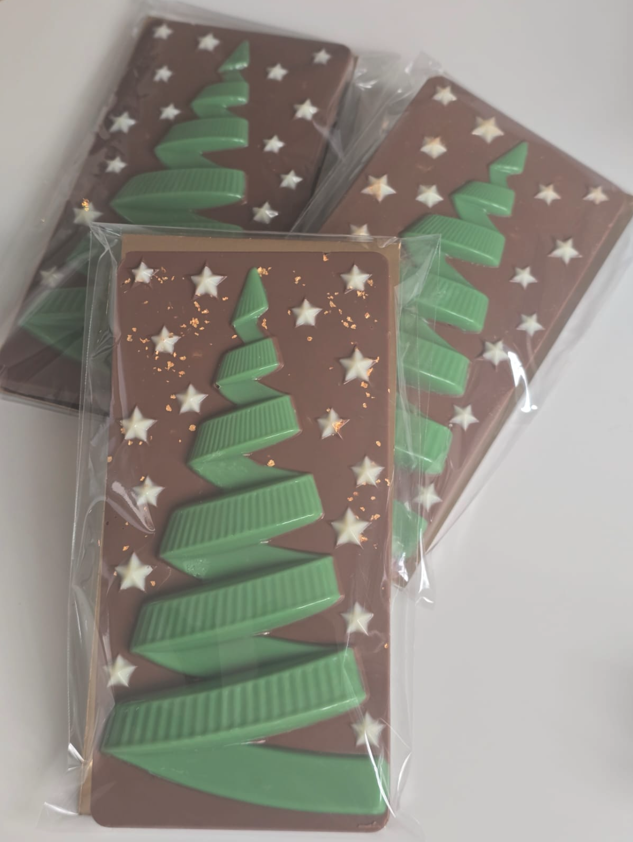 Weihnachts-Schokolade Tannenbaum